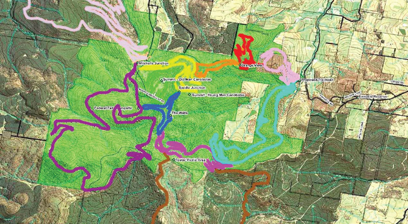New proposed Mountain Bike Trails at Mt Canobolas